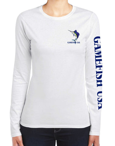 Image of Women's UPF 50 Lightweight Microfiber Moisture Wicking Performance Fishing Shirt Sailfish - Gamefish USA