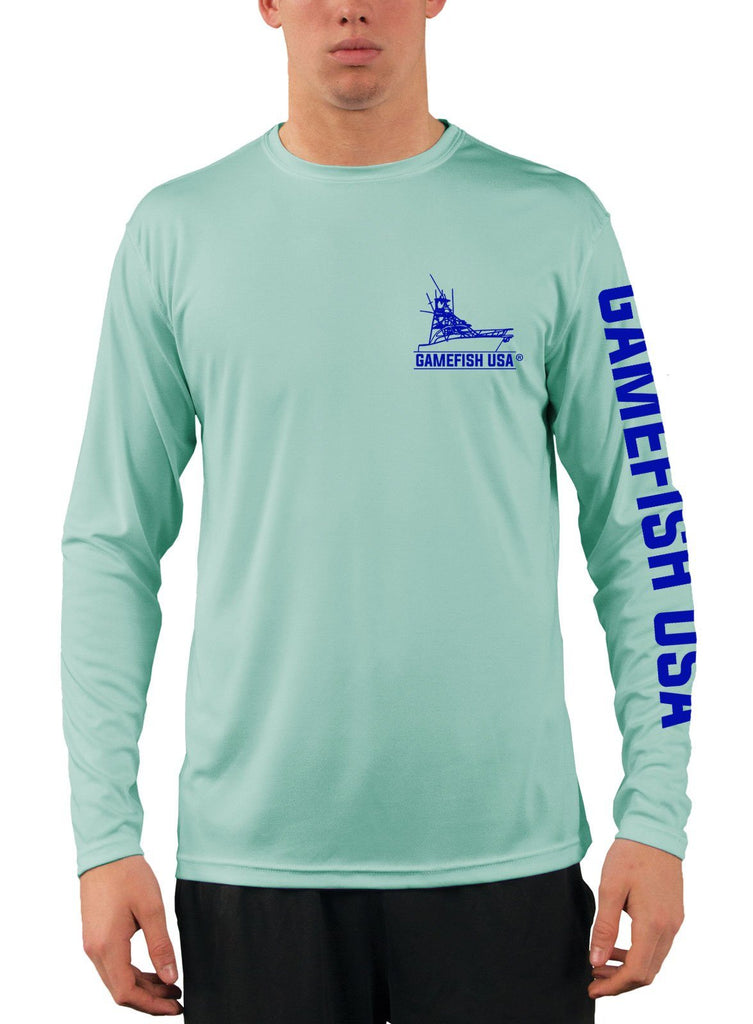 Microfiber Long Sleeve Fishing Shirt UPF 50 GRAY- N/G - Deblu