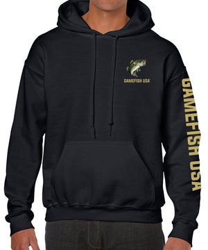 Pullover Fleece Hooded Fishing Sweatshirt Bass Fishing Hoodie